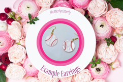 Baseball Earring Laser Cut File- SVG FILE Product Image 2