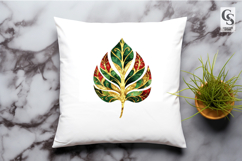 Watercolor Kwanzaa Leaf Clipart PNG Product Image 3