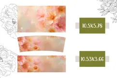Pastel Flowers Tumbler Design, Cute Flowers 40 Oz Tumbler Product Image 2