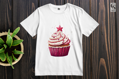 Cute Cupcake Star Clipart Sublimation PNG Product Image 2