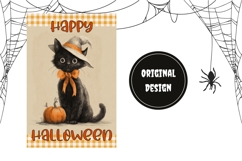 Happy Halloween Garden Flag, Welcome Garden Flag Product Image 2