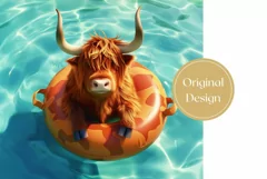 Funny Cow Tumbler Wrap Design, Funny Animals Tumbler Design Product Image 2