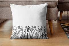 Wildflower Line Art Embroidery Design Product Image 2