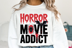 Horror Movie Addict SVG | Halloween Svg | Shirt Svg Product Image 1