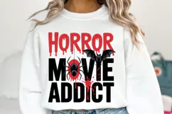 Horror Movie Addict SVG | Halloween Svg | Shirt Svg Product Image 1