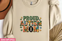 PROUD AUTISM MOM PNG, Autism Sublimation PNG Product Image 3