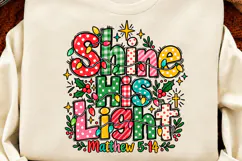 4 Christian Christmas Shirt Designs, 4 Nativity Faith Quote Product Image 2