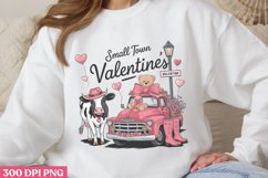 Small Town Valentines PNG, Coquette Valentines Day Sublimati Product Image 1