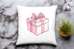 Pink Gift Box Clipart Sublimation PNG Product Image 2