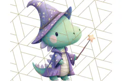 Dinosaur Costume Clipart, Cute Dinos in Halloween Outfits Product Image 2