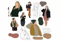 Abstract woman abstract girls Boho woman, Abstract people Product Image 2