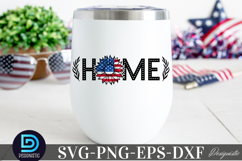 Home SVG, 4th July Sunflower SVG Product Image 2