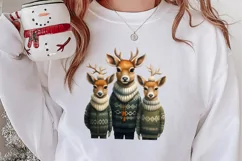 Christmas Family Animals Sublimation Clipart, Christmas PNG Product Image 2
