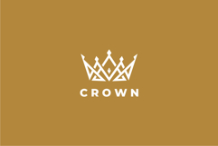Abstract Crown Logo Design Vector Template Product Image 3