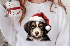Christmas Peeking Dogs Clipart, Christmas PNG Product Image 2