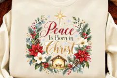 4 Christian Christmas PNG Designs, 4 Christian Inspirational Product Image 2
