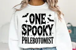 One Spooky Phlebotomist Svg | Halloween Svg | Shirt Svg Product Image 1