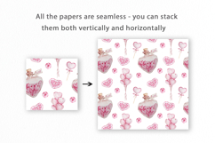 Sweets Heart Seamless Pattern, Valentines Digital Paper Product Image 2