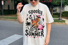 Funny Summerween PNG, Spooky Ghost Summer Sublimation Product Image 2