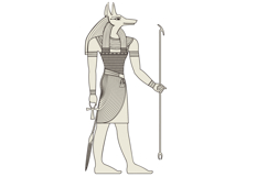 Anubis.Egyptian ancient symbol. Culture.Design element. Product Image 2