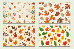 Autumn Leaves &amp; Acorns Cutting Boards sublimation Design Product Image 2
