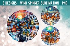 Christmas Wind Spinner Sublimation PNG Product Image 1