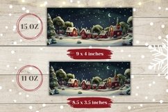 Christmas Mug Wrap Design, Winter Mug Sublimation Design Product Image 2