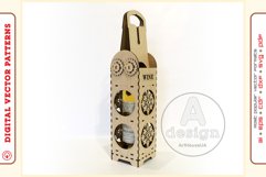 Wine Box v21 - laser cutting file - Glowforge ready SVG Product Image 2