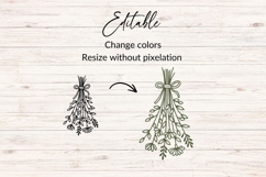 Hand Drawn Dried Flowers SVG - Halloween Decor Product Image 2