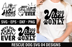 Rescue Dog SVG Design - Best Dog Mom Ever Product Image 1
