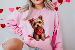 Cute Valentine Dog Clipart, Valentines Day Dog Clipart Product Image 2