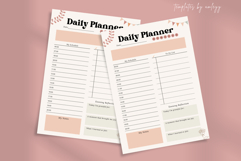 Boho Daily Planner Template for Canva Editable Undated Digit Product Image 2