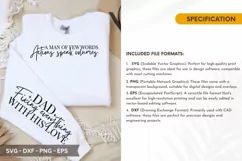 A man of few words actions speak SVG - Dad Sleeve T shirt De Product Image 2