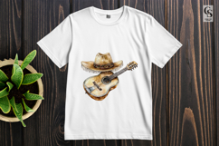 Mexican Guitar Sombrero Clipart Sublimation PNG Product Image 2