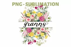 Granny Flower Png | Sublimation Design | Sunflower Donwload Product Image 2