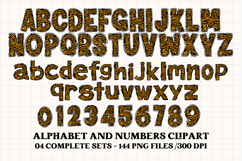 Zoo Animal Alphabet png clipart, animal print letters doodle Product Image 2