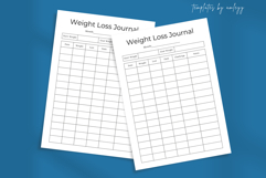 Weight Loss Journal Digital Planner Template Fitness Product Image 2