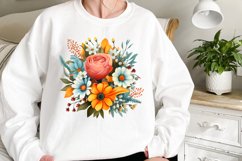 Spring Garden Clipart, Flowers Sublimation Designs Product Image 2