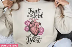 Trust in the Lord with PNG, Christian Bible Verses Sublimati Product Image 1