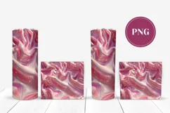 Liquid Waves Tumbler Template, Pink Glitter Tumbler Designs Product Image 2