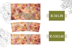 Flowers Tumbler Design, Cute Flowers 40 Oz Tumbler Wrap Product Image 2