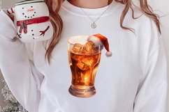 Christmas Wine Cup Sublimation Clipart Product Image 2