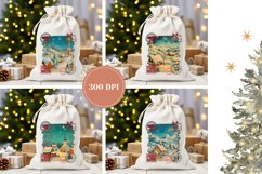 Christmas Village Santa Sack, Christmas Gift Bag Designs Product Image 2