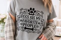Dogs Are My Favorite People Svg, Dog Mom Svg, Dog Lover Svg. Product Image 3