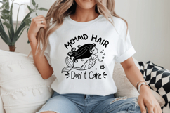 Mermaid hair don&#039;t care SVG Design, Mermaid SVG Design Product Image 2