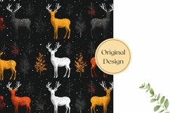 Deer Pillow Case Design, Forest Sublimation Pillow Design Product Image 2