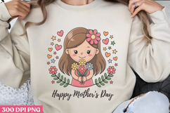 Floral Mama Mom Sublimation PNG Product Image 3