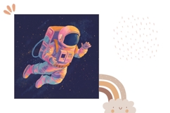 Astronaut Pillow Sublimation, Galaxy Pillowcase Design Product Image 2