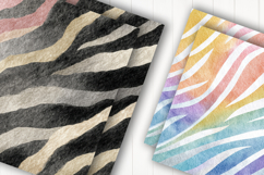 Rainbow Pastel Stripe Digital Paper Product Image 2