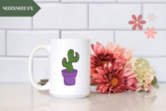 Hand Drawn Fall Illustration, Cartoon Cactus PNG Product Image 2